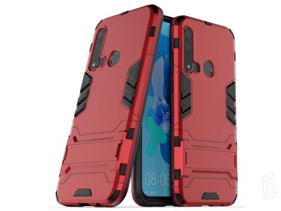 Armor Stand Defender (červený) - Odolný kryt (obal) na Huawei P20 Lite 2019 **VÝPREDAJ!!