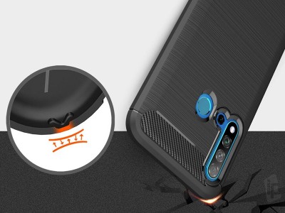 Fiber Armor Defender Black (ierny) - Odoln ochrann kryt (obal) na Huawei P20 Lite 2019 **AKCIA!!