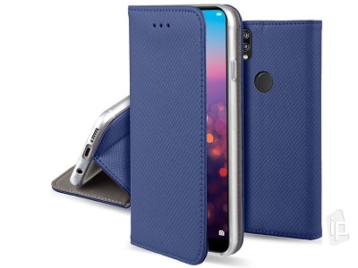 Fiber Folio Stand Blue (modr) - Flip puzdro na Huawei P20 Lite