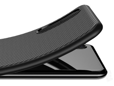 Carbon Fiber Black (ierny) - Odoln ochrann kryt pre Huawei P20 Pro