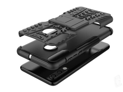 Spider Armor Case (ierny) - Odoln ochrann kryt (obal) na Huawei P30 Lite