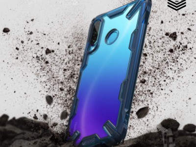 RINGKE Fusion X (modr) - Odoln ochrann kryt (obal) na Huawei P30 Lite