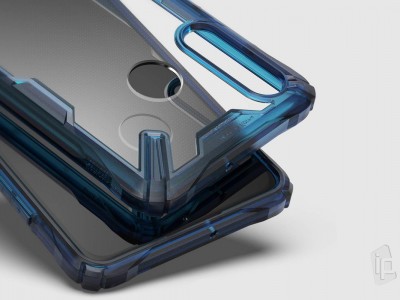 RINGKE Fusion X (modr) - Odoln ochrann kryt (obal) na Huawei P30 Lite