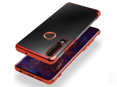 Glitter Series Red (erven) - Ochrann kryt (obal) na Huawei P30 Lite