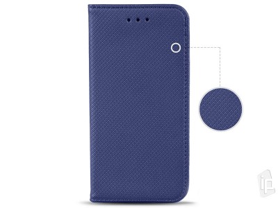 Fiber Folio Stand Blue (modr�) - Flip puzdro na Moto G8 Power Lite