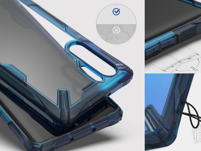 RINGKE Fusion X (modr) - Odoln ochrann kryt (obal) na Huawei P30 Pro