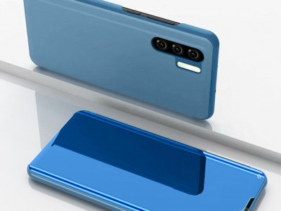 Mirror Standing Cover (modr) - Zrkadlov puzdro pre Huawei P30 Pro **AKCIA!!