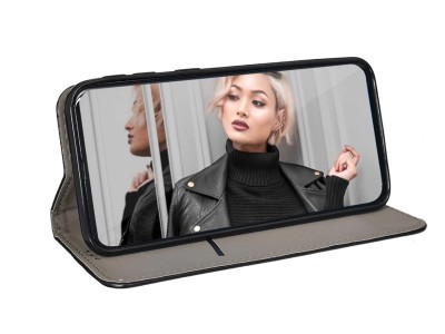 Leather Magnet Book � Ochrann� puzdro pre Huawei P30 Pro (modr�)