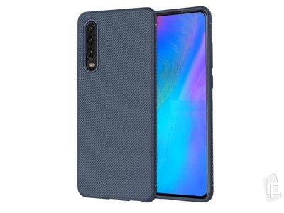 Twill Texture Case Blue (modr) - Ochrann kryt (obal) na Huawei P30