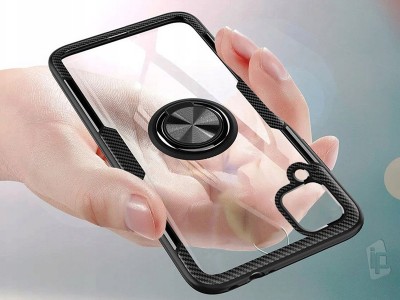 Carbon Ring Defender (ierny) - Odoln ochrann kryt (obal) na Huawei P40 Lite