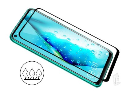 2.5D Glass - Tvrden ochrann sklo s pokrytm celho displeja pre Huawei P40 Lite E (ierne) **AKCIA!!