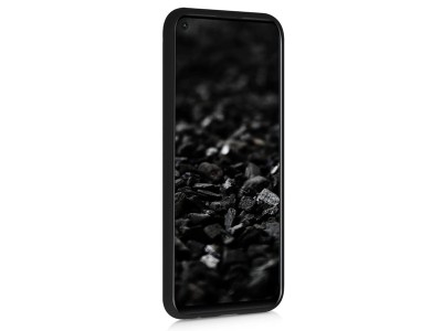 Jelly Matte TPU Black (ern) - Ochrann obal na Huawei P40 Lite