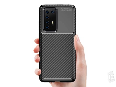 Carbon Fiber Black (ierny) - Ochrann kryt (obal) pre Huawei P40 Pro
