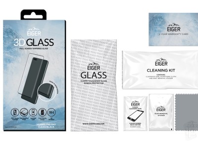 EIGER 3D Glass Full Screen (ierne) - Temperovan ochrann sklo na cel displej pre Huawei P40 Pro