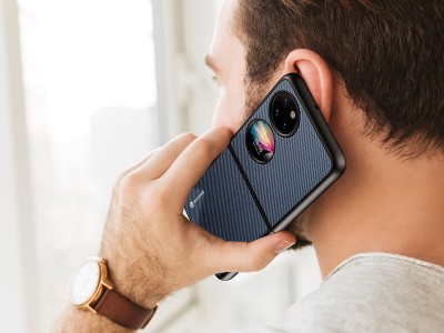 Dux Ducis Fino Series � Ochrann� kryt pre Huawei P50 Pocket (modr�)