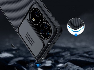 Nillkin CamShield Pro (ierny) - Plastov kryt (obal) s ochranou kamery na Huawei P50 Pro