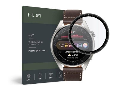 HOFI Hybrid Pro+ (čierne) - Ochranné sklo pre Huawei Watch 3 Pro (48mm)