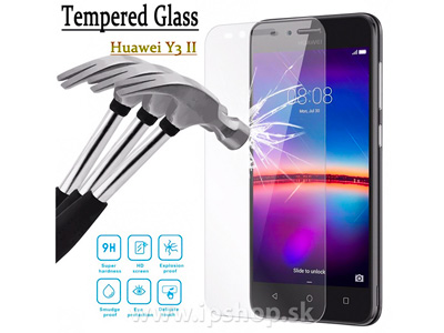 Temperovan� tvrden� sklo - ochrann� sklenen� f�lia na displej pre HUAWEI Y3 II **AKCIA!!