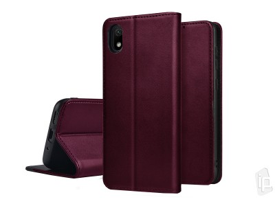 Elegance Stand Wallet (bordov) pre Huawei Y5 2019
