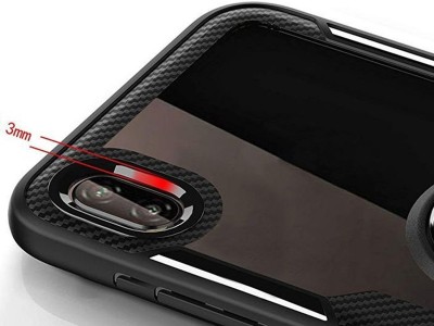 Carbon Ring Defender (�ierny) - Odoln� kryt (obal) na Huawei Y5 2019 **AKCIA!!
