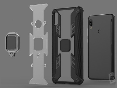 Fusion Ring X (�erven�) - Odoln� kryt (obal) na Huawei Y6 2019