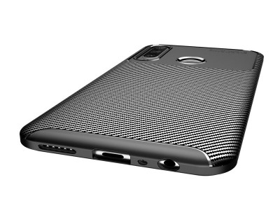Carbon Fiber Blue (modr�) - Ochrann� kryt (obal) pre Huawei Y6p