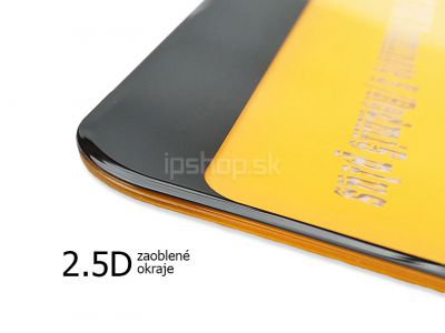 Temperovan� tvrden� sklo (sklenen� f�lia) na displej Huawei Y7 Prime 2018 - �ierne