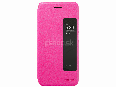 Luxusn Sparkle Flip puzdro Pink (ruov) pre Huawei P10 Plus **VPREDAJ!!