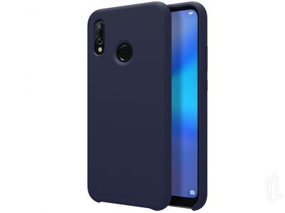 Silk Touch Cover (modr) - Ochrann kryt (obal) na Huawei P20 Lite