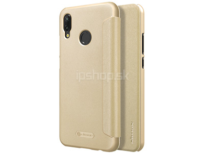 Luxusn Sparkle Flip puzdro Gold (zlat) pre Huawei P20 Lite