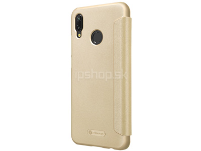 Luxusn Sparkle Flip puzdro Gold (zlat) pre Huawei P20 Lite