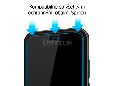 Spigen GLAS.tR Slim - Ochrann tvrden sklo na cel displej pre Huawei P20 Lite ierne **VPREDAJ!!