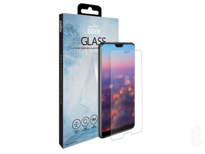 EIGER 3D Glass Clear (ir) - Temperovan tvrzen ochrann sklo na cel displej pro Huawei P20 Pro **VPREDAJ!!