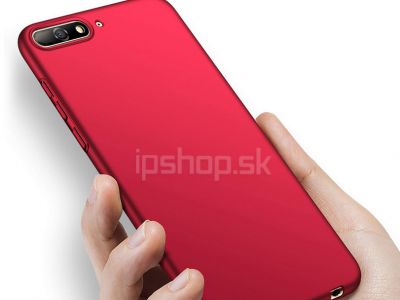 Slim Line Elitte Red (erven) - plastov ochrann kryt (obal) na Huawei Y6 2018