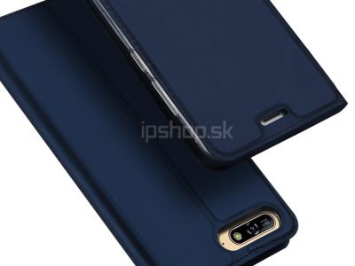 Luxusn Slim Fit pouzdro Navy Blue (tmavomodr) na Huawei Y6 2018