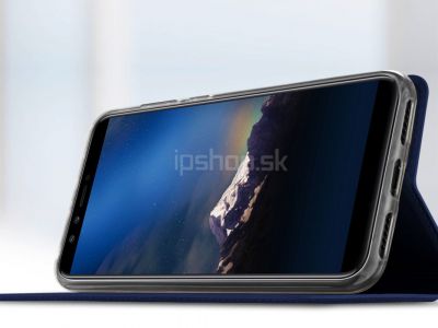 Luxusn Slim Fit puzdro Navy Blue (tmavomodr) na Huawei Y6 Prime 2018/ Honor 7A