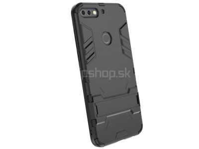 Armor Stand Defender Silver (strieborn�) - odoln� ochrann� kryt (obal) na Huawei Y7 Prime 2018 **AKCIA!!