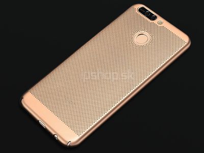 Bumpy Mesh Gold (zlat�) - plastov� ochrann� kryt (obal) na Huawei Y7 Prime 2018 **AKCIA!!