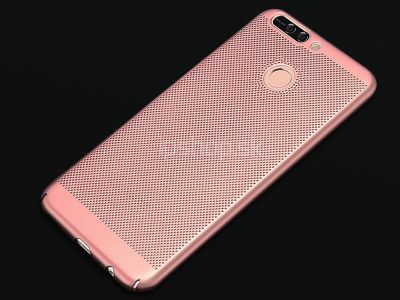Bumpy Mesh Rose Gold (ru�ov�) - plastov� ochrann� kryt (obal) na Huawei Y7 Prime 2018 **AKCIA!!