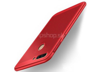 Bumpy Mesh Red (erven) - plastov ochrann kryt (obal) na Huawei Y7 Prime 2018 **VPREDAJ!!