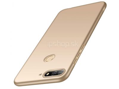 Slim Line Elitte Gold (zlat�) - plastov� ochrann� kryt (obal) na Huawei Y7 Prime 2018 **AKCIA!!