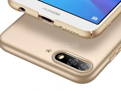 Slim Line Elitte Gold (zlat�) - plastov� ochrann� kryt (obal) na Huawei Y7 Prime 2018 **AKCIA!!