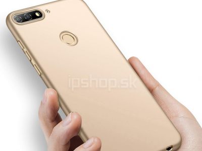Slim Line Elitte Gold (zlat�) - plastov� ochrann� kryt (obal) na Huawei Y7 Prime 2018 **AKCIA!!