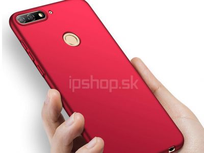 Slim Line Elitte Red (erven) - plastov ochrann kryt (obal) na Huawei Y7 Prime 2018 **VPREDAJ!!