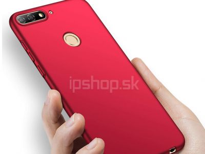 Slim Line Elitte Red (�erven�) - plastov� ochrann� kryt (obal) na Huawei Y7 Prime 2018 **AKCIA!!
