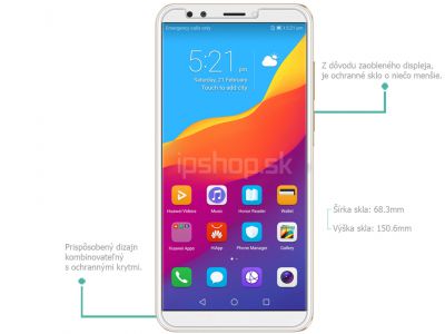 Amazing H+ PRO - tvrden� ochrann� sklo na displej pre Huawei Y7 Prime 2018 + f�lia na kameru **V�PREDAJ!!