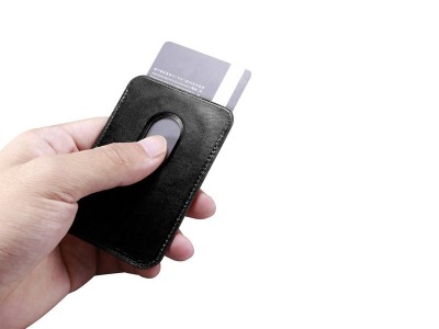 iCarer Card Wallet  Koen MagSafe pouzdro na karty pro Apple iPhone 12, 13 a 14 sriu (ern)