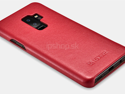 Elegance Book Red - luxusn koen pouzdro z prav ke pre Samsung Galaxy S9 Plus - erven