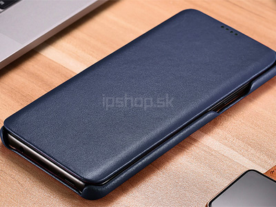Elegance Book Blue - luxusn koen puzdro z pravej koe pre Samsung Galaxy S9 Plus - modr **VPREDAJ!!