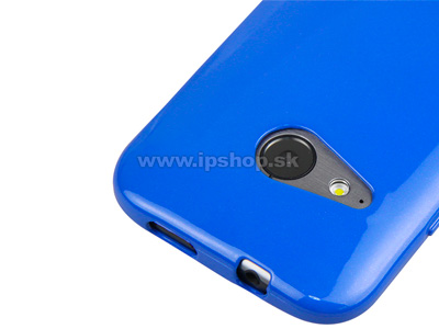 Luxusn ochrann kryt (obal) modr Metallic Color TPU na HTC One mini 2 + flia zdarma + stylus **AKCIA!!